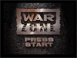 Title screen of WWF War Zone on the Nintendo N64.