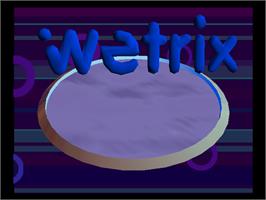 Title screen of Wetrix on the Nintendo N64.