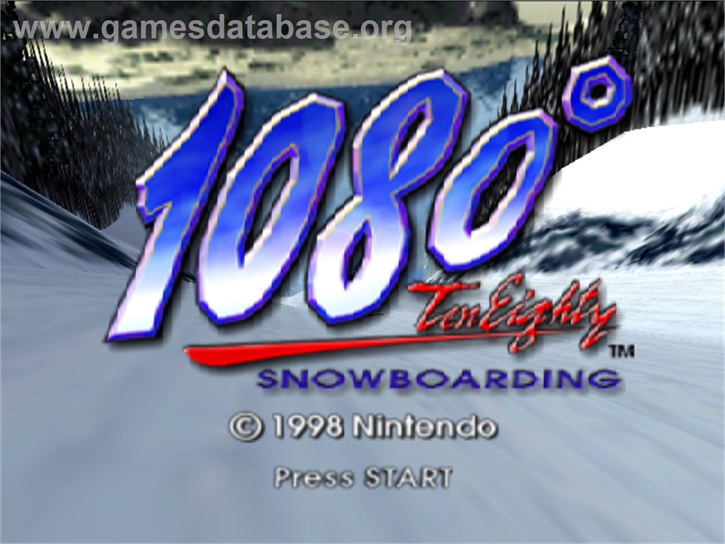 1080° Snowboarding - Nintendo N64 - Artwork - Title Screen