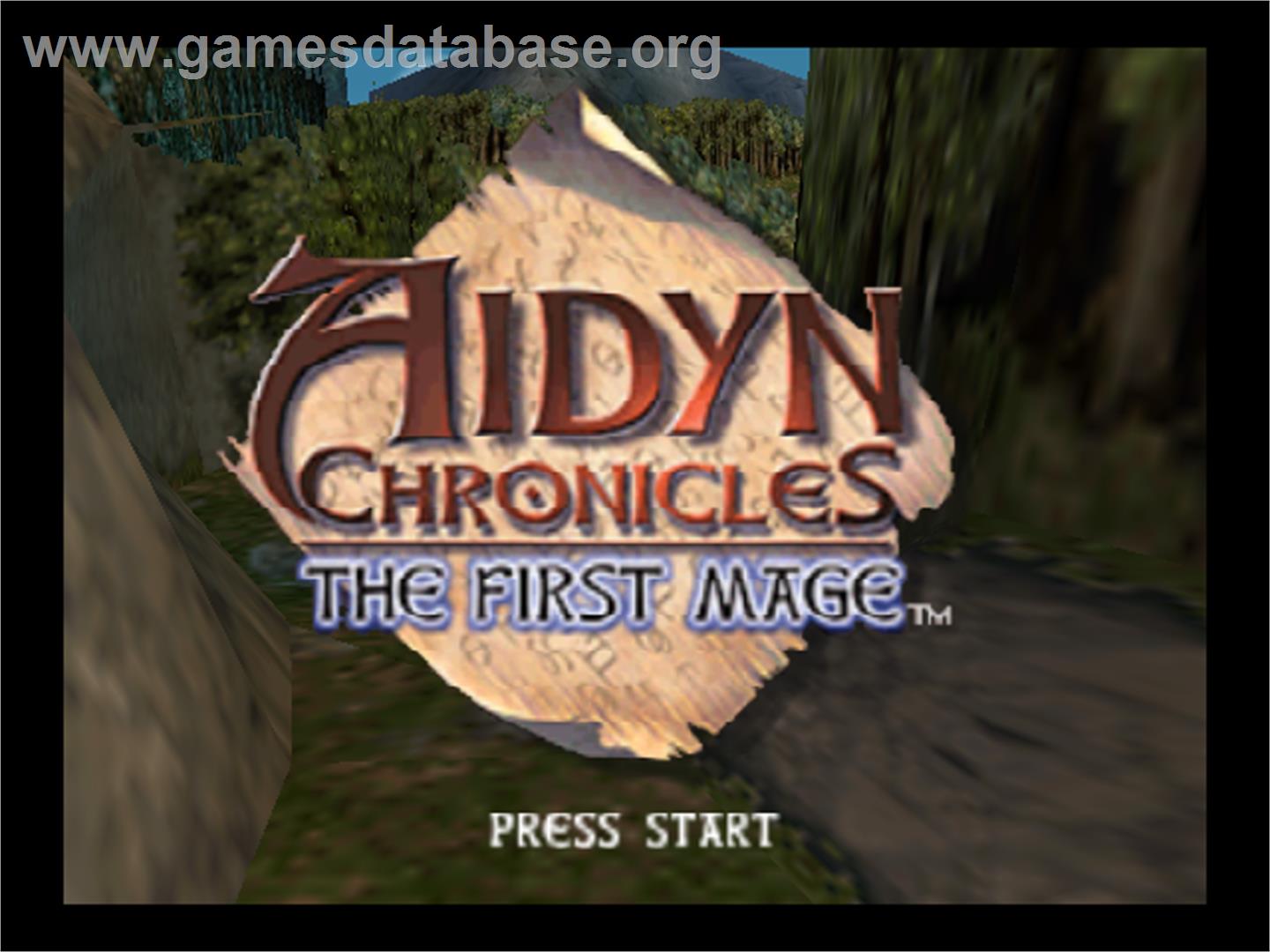 Aidyn Chronicles: The First Mage - Nintendo N64 - Artwork - Title Screen