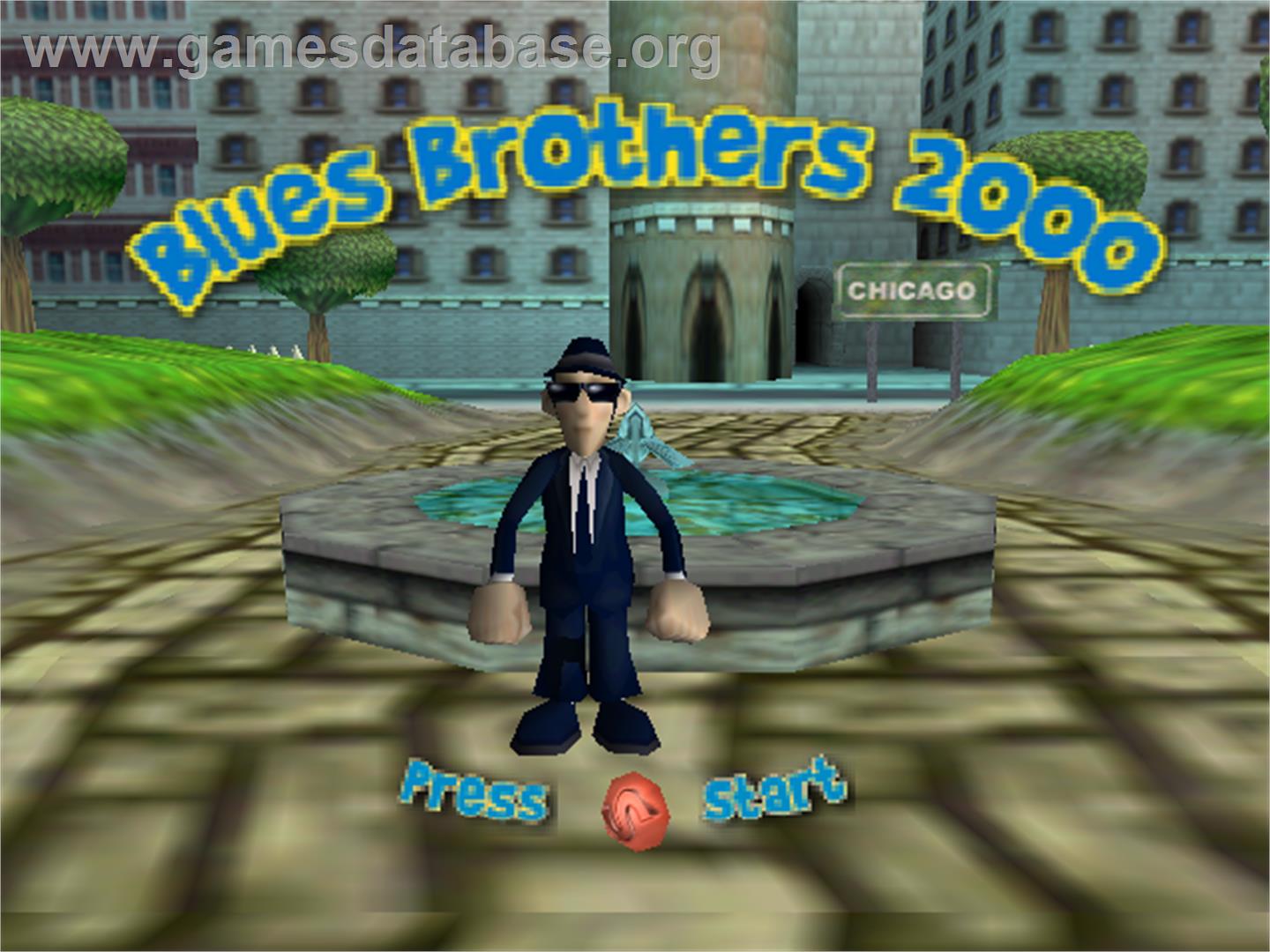 Blues Brothers 2000 - Nintendo N64 - Artwork - Title Screen