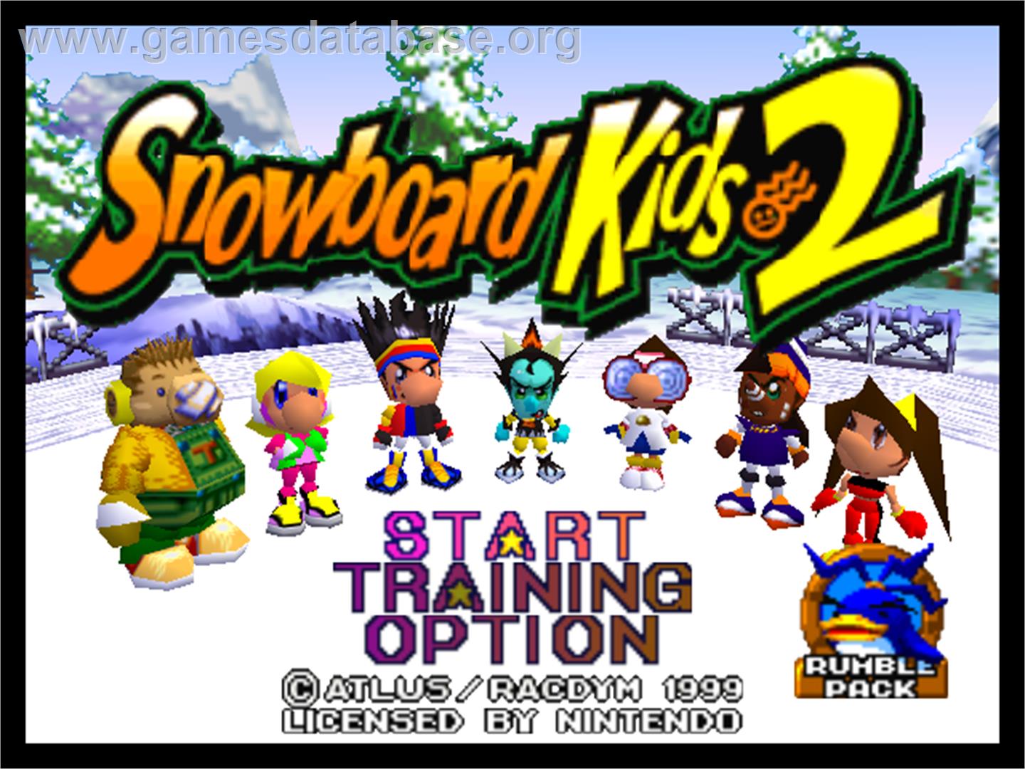 Chou Snobow Kids - Nintendo N64 - Artwork - Title Screen