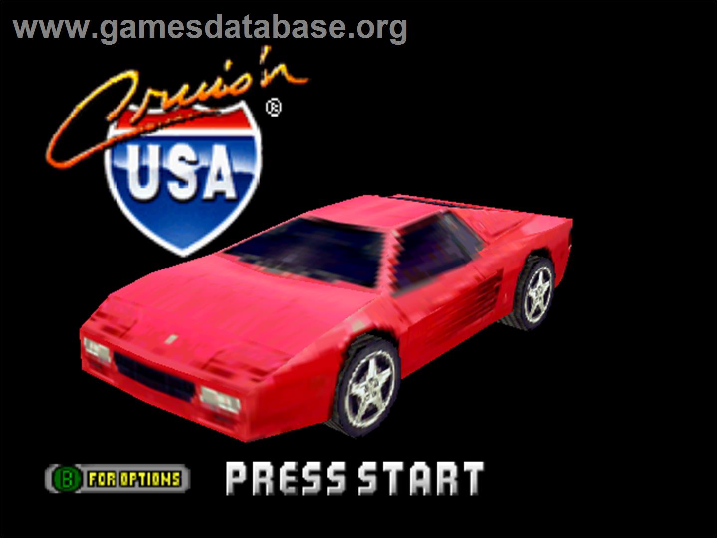 Cruis'n USA - Nintendo N64 - Artwork - Title Screen