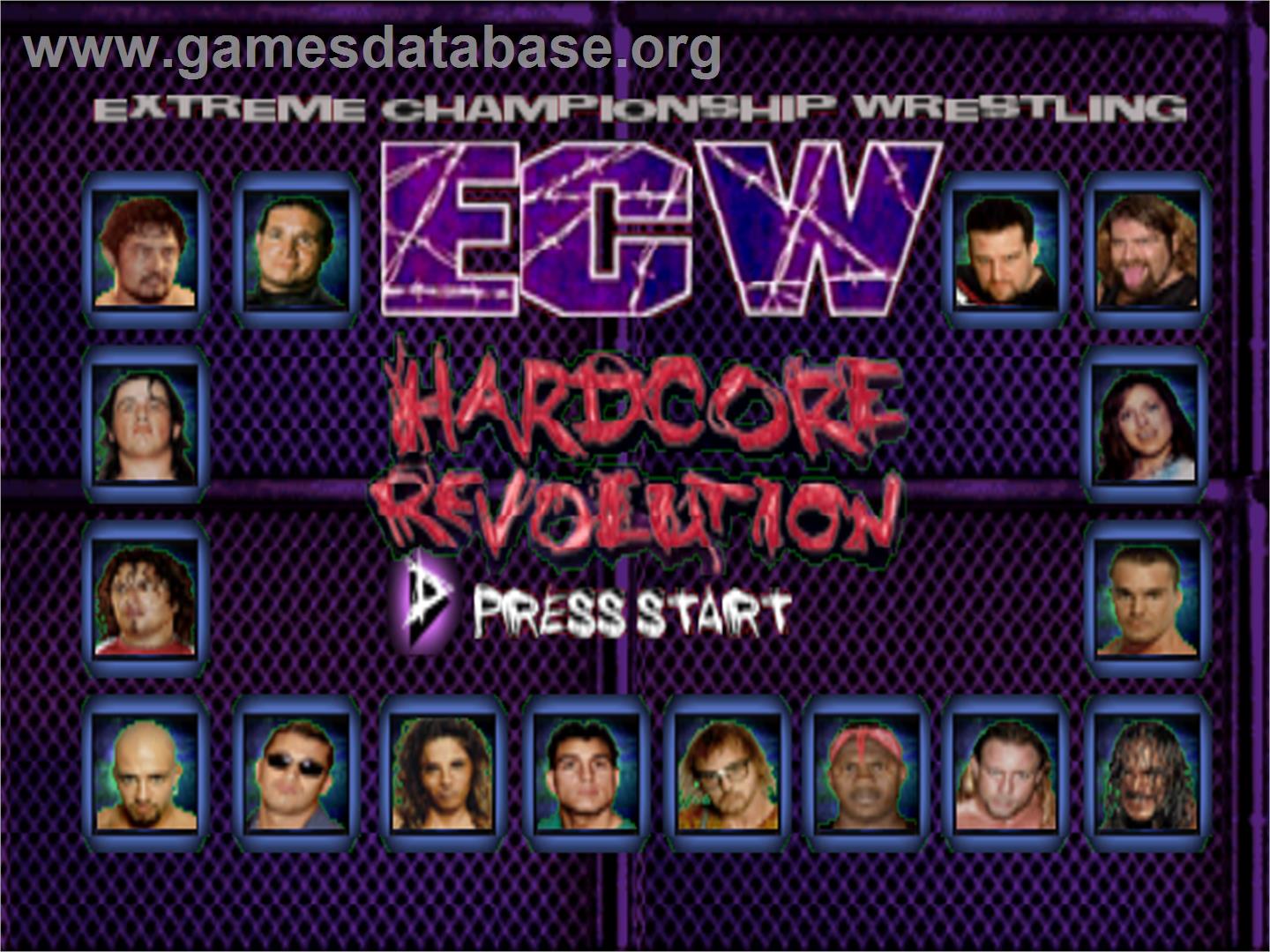 ECW Hardcore Revolution - Nintendo N64 - Artwork - Title Screen
