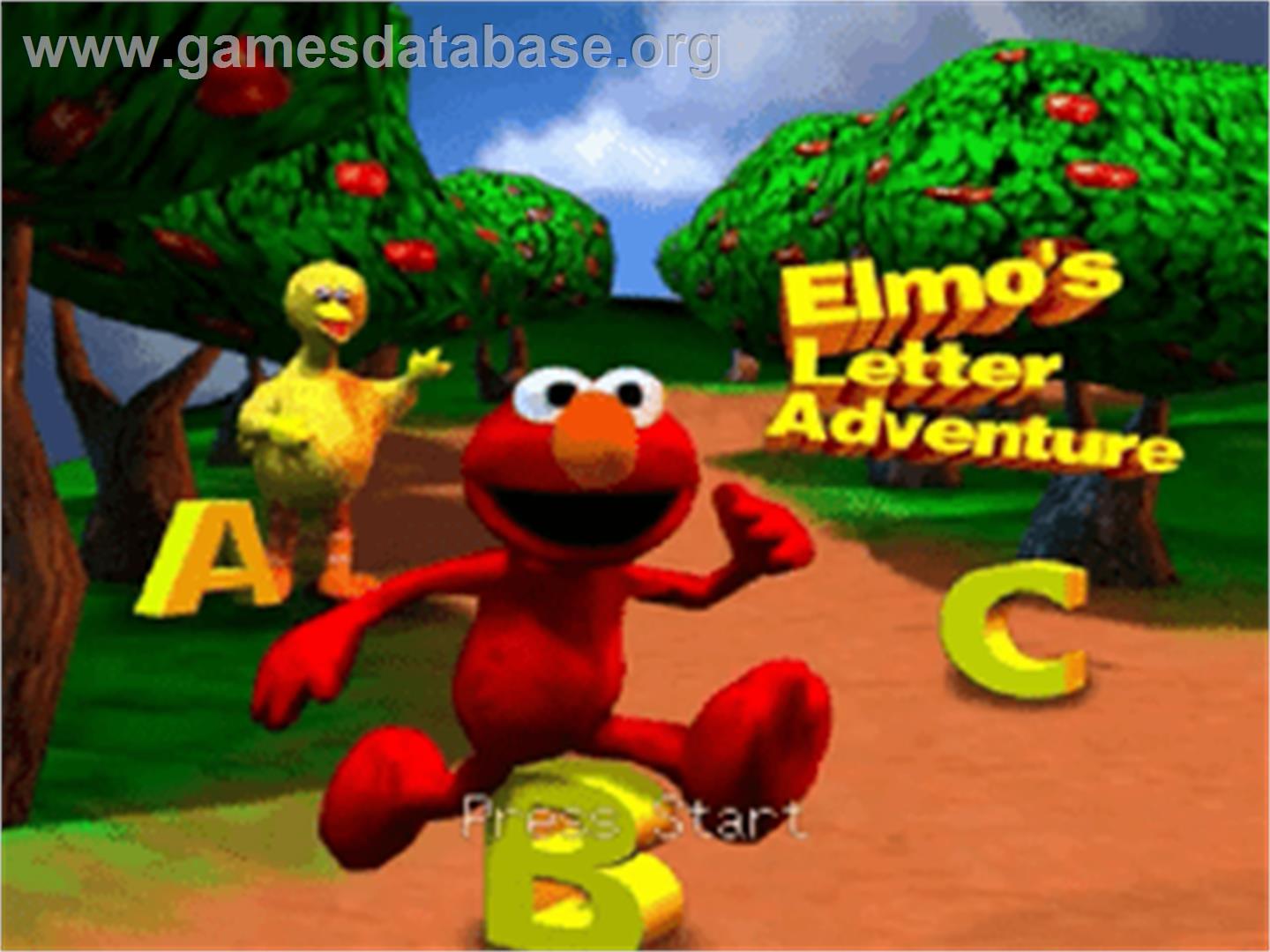 Elmo's Letter Adventure - Nintendo N64 - Artwork - Title Screen