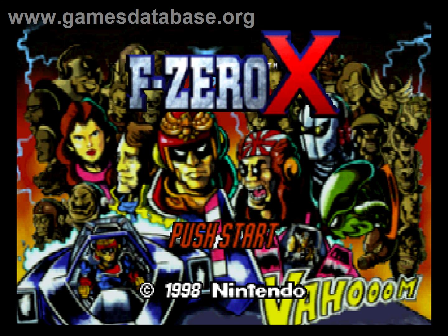 F-Zero X - Nintendo N64 - Artwork - Title Screen