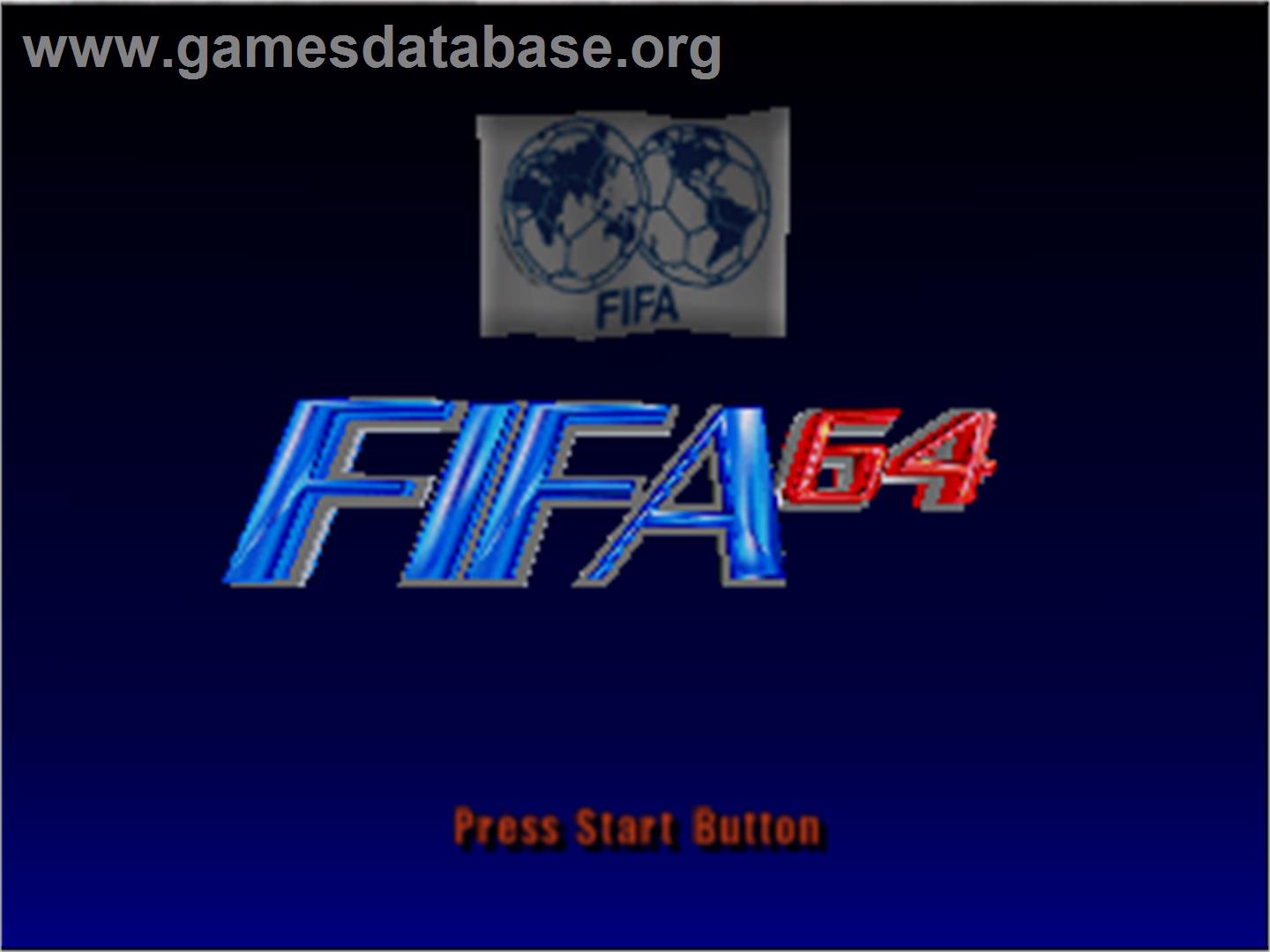Fifa Soccer 64 - Nintendo N64 - Artwork - Title Screen