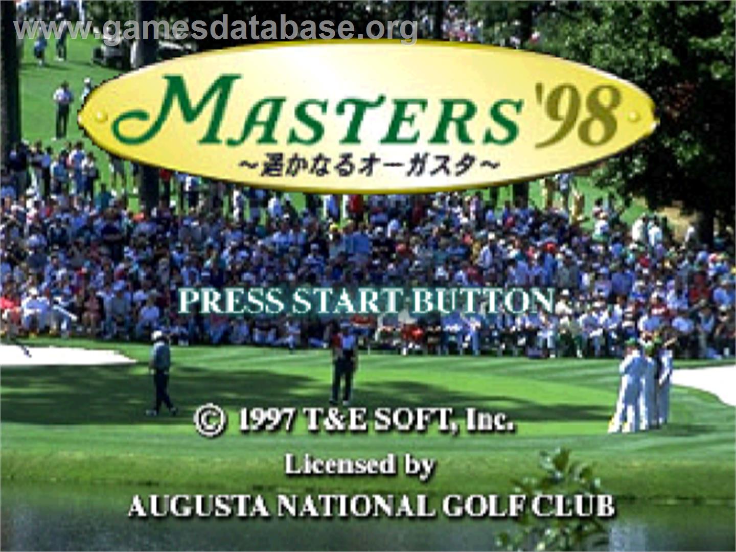 Harukanaru Augusta - Masters '98 - Nintendo N64 - Artwork - Title Screen