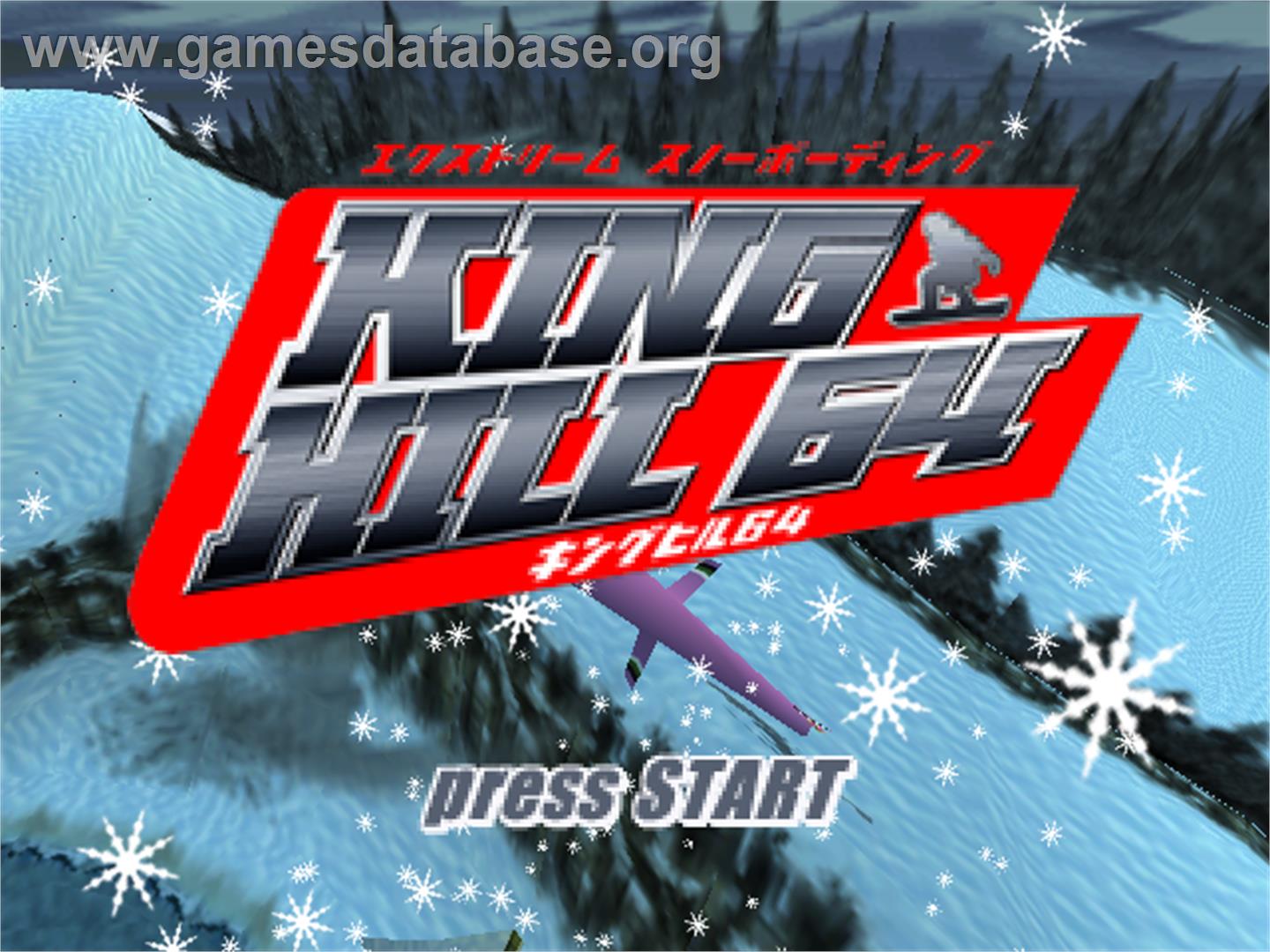 King Hill 64: Extreme Snowboarding - Nintendo N64 - Artwork - Title Screen