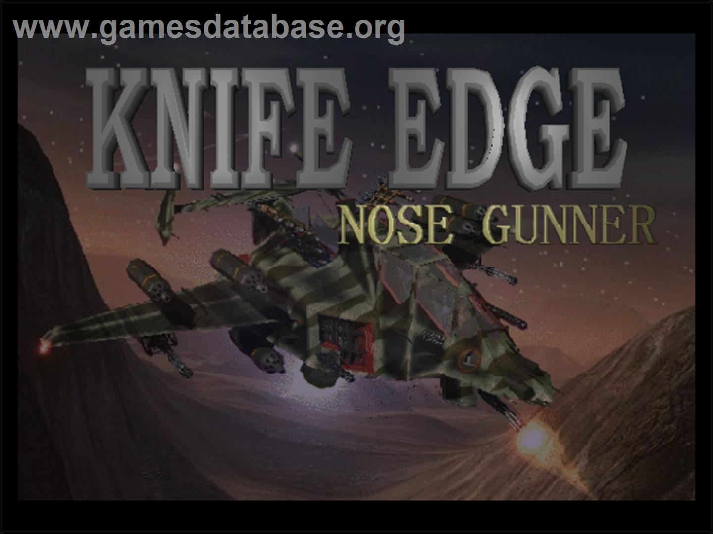 Knife Edge: Nose Gunner - Nintendo N64 - Artwork - Title Screen
