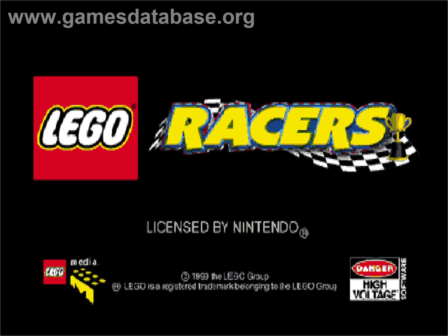 Lego Racers - Nintendo N64 - Artwork - Title Screen