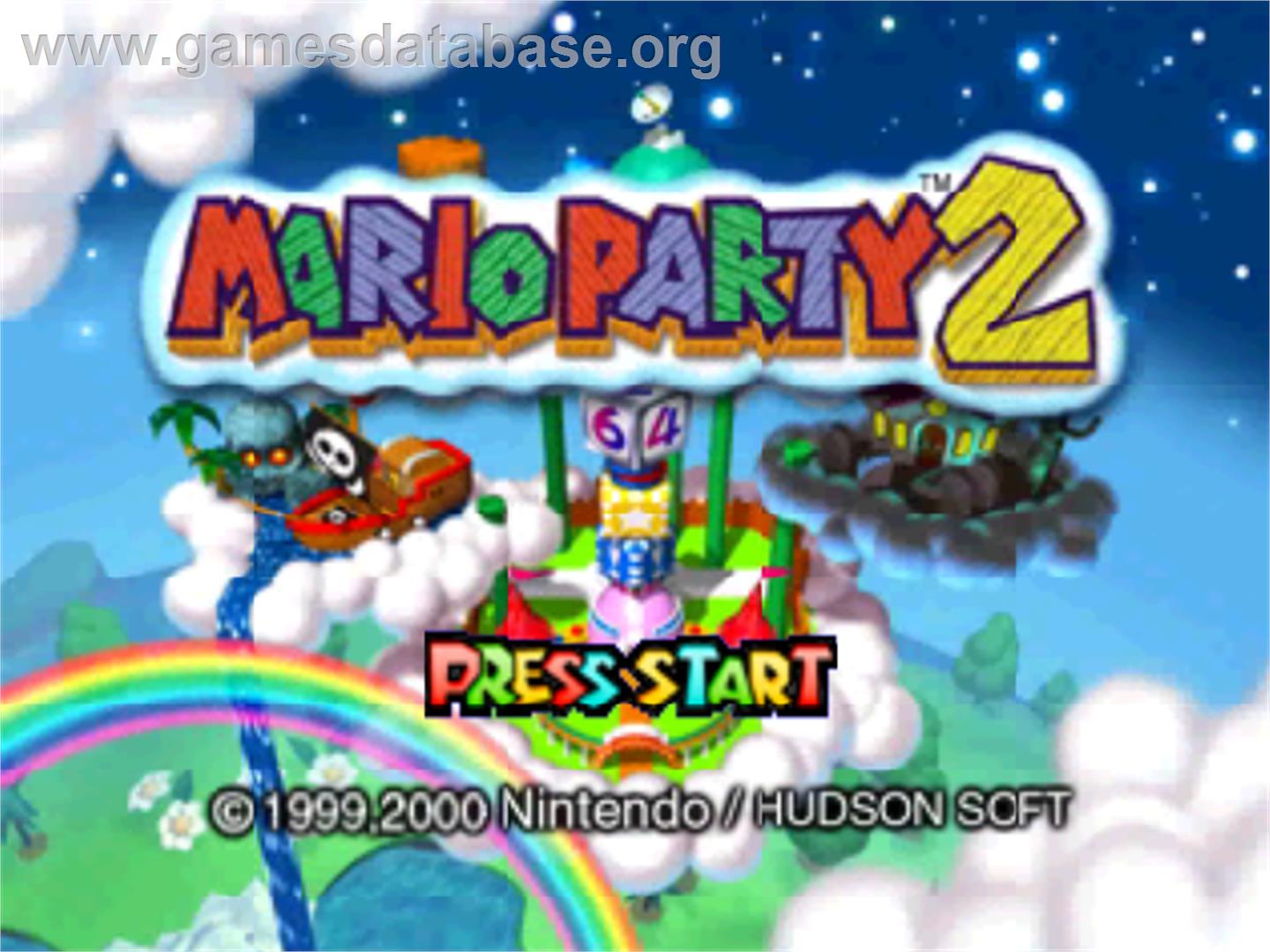 Mario Party 2 - Nintendo N64 - Artwork - Title Screen
