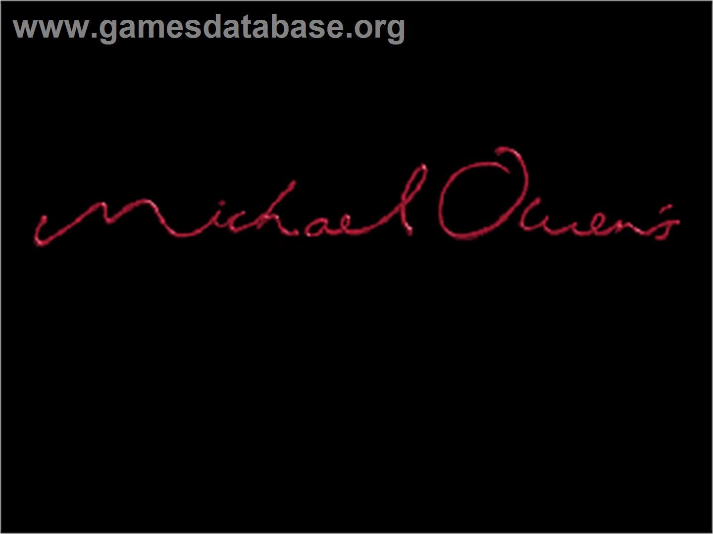 Michael Owen's World League Soccer 2000 - Nintendo N64 - Artwork - Title Screen