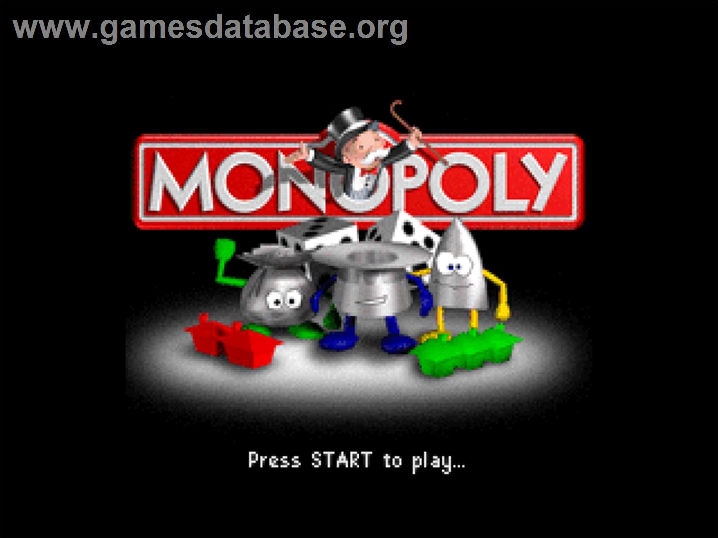 Monopoly - Nintendo N64 - Artwork - Title Screen