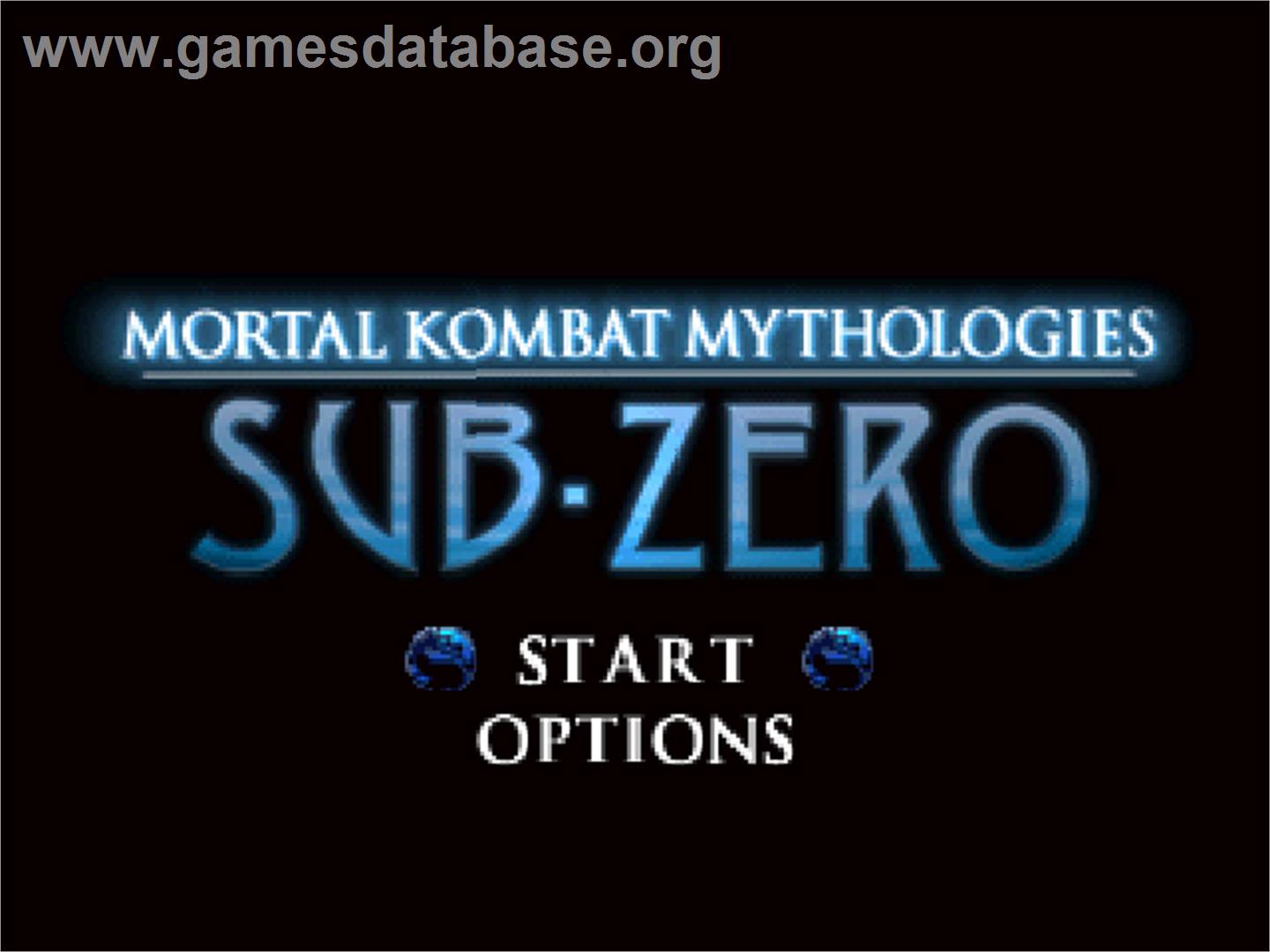 Mortal Kombat Mythologies - Sub-zero - Nintendo N64 - Artwork - Title Screen