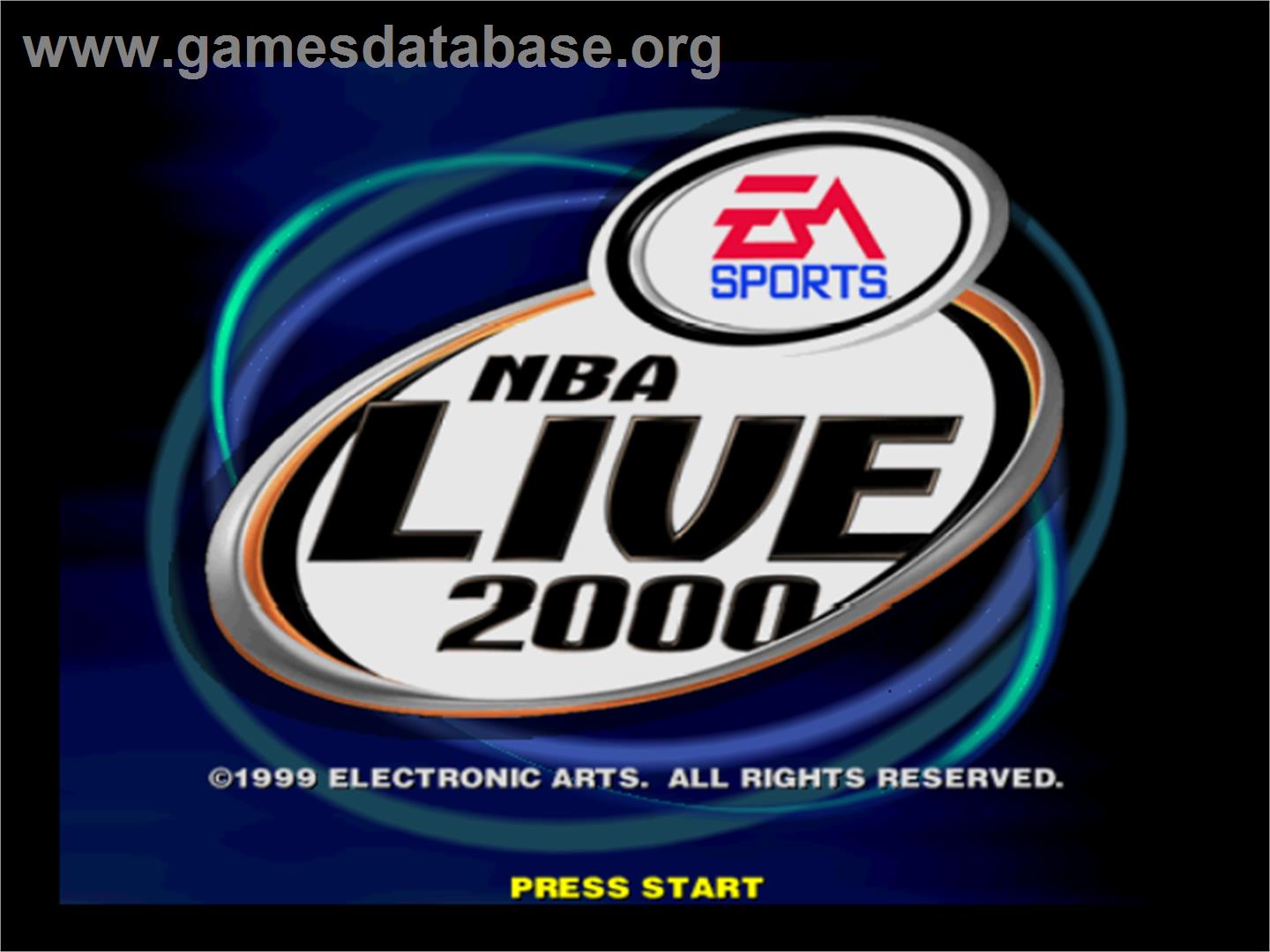 NBA Live 2000 - Nintendo N64 - Artwork - Title Screen