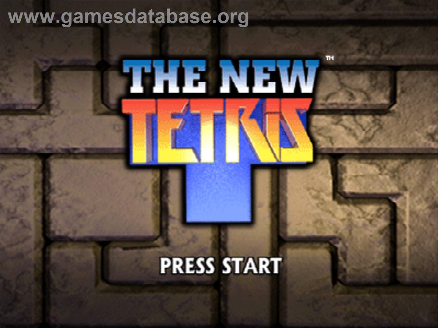 New Tetris - Nintendo N64 - Artwork - Title Screen