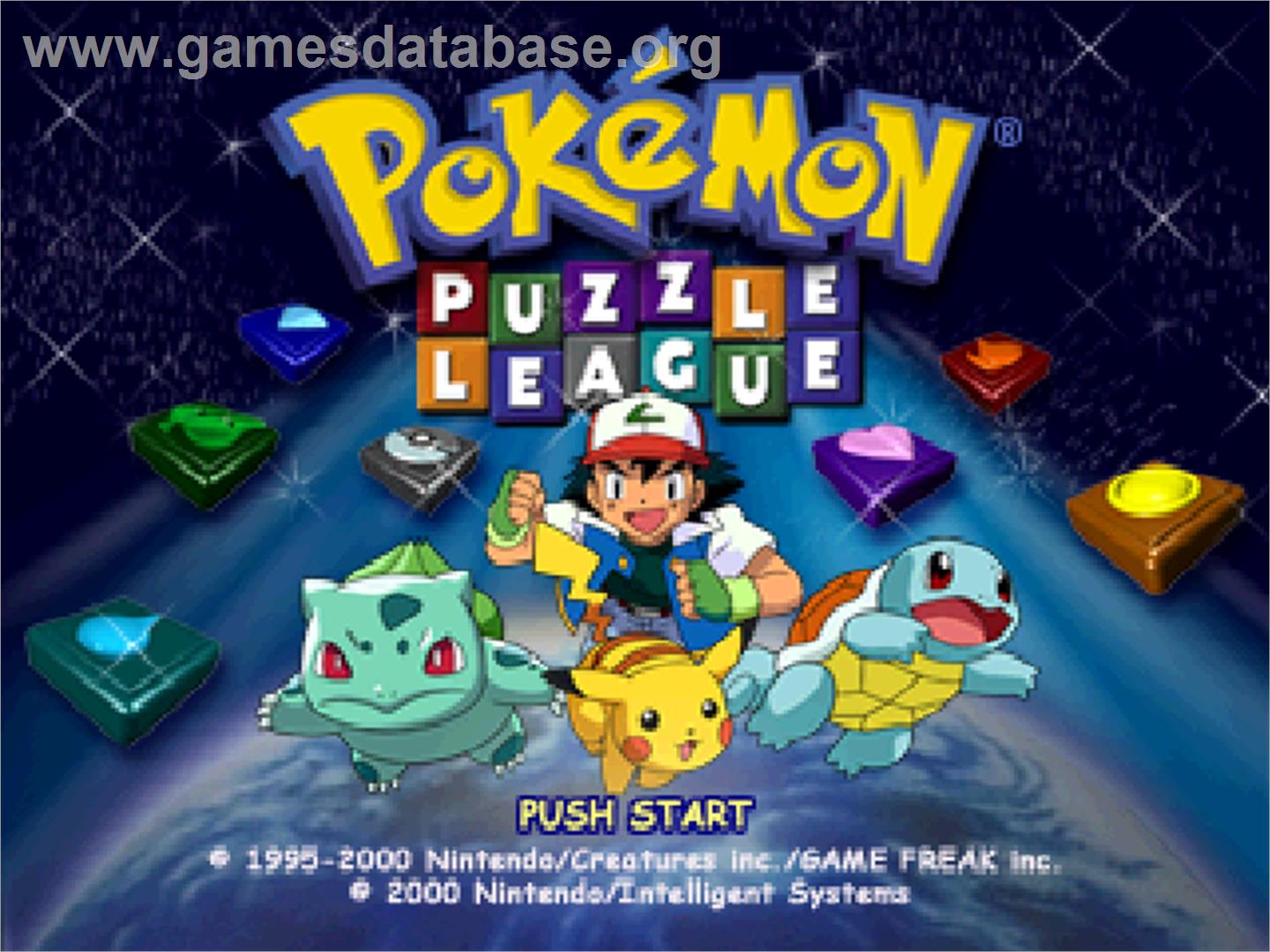 Pokemon Puzzle League - Nintendo N64 - Artwork - Title Screen