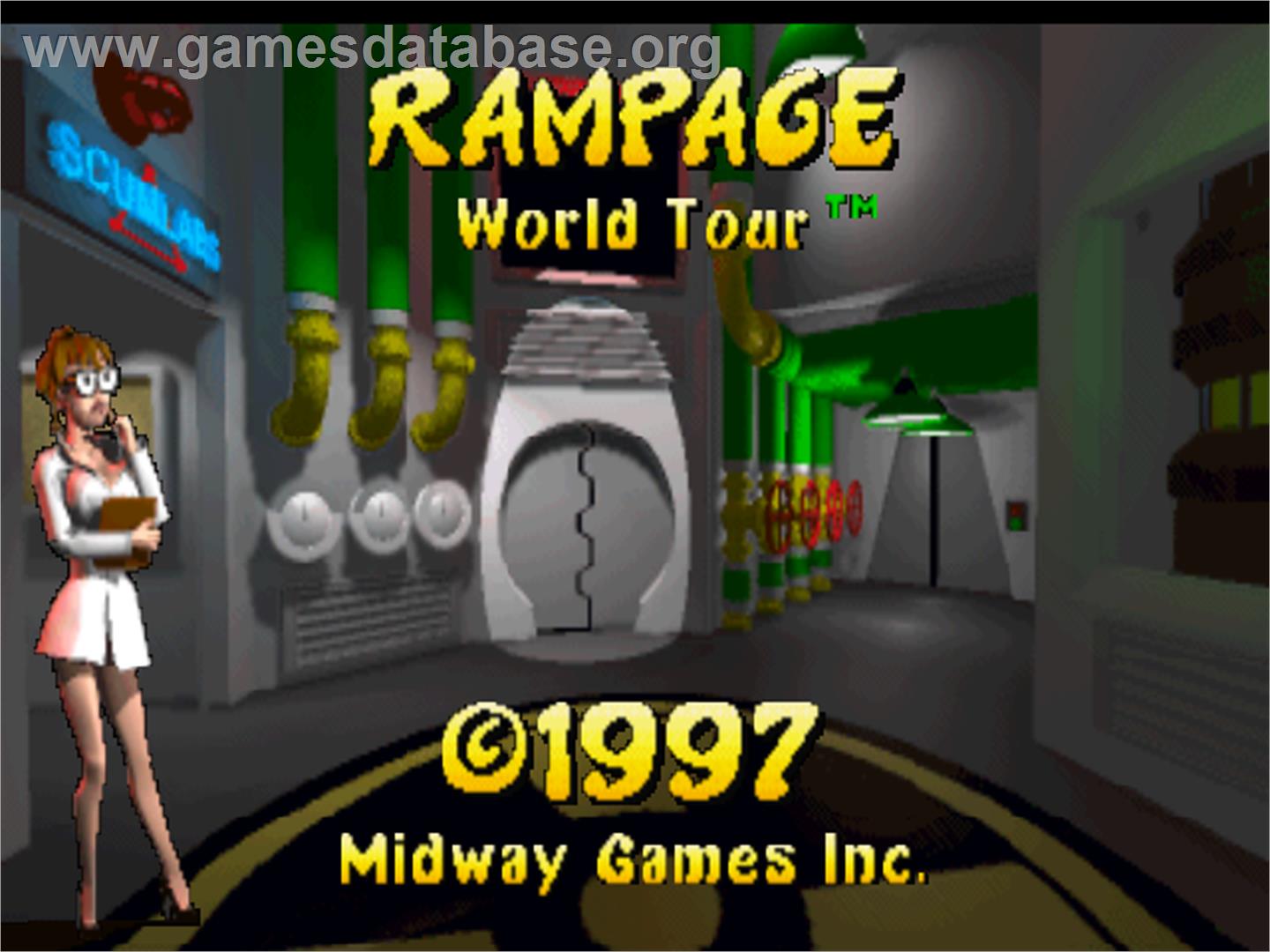 Rampage - World Tour - Nintendo N64 - Artwork - Title Screen