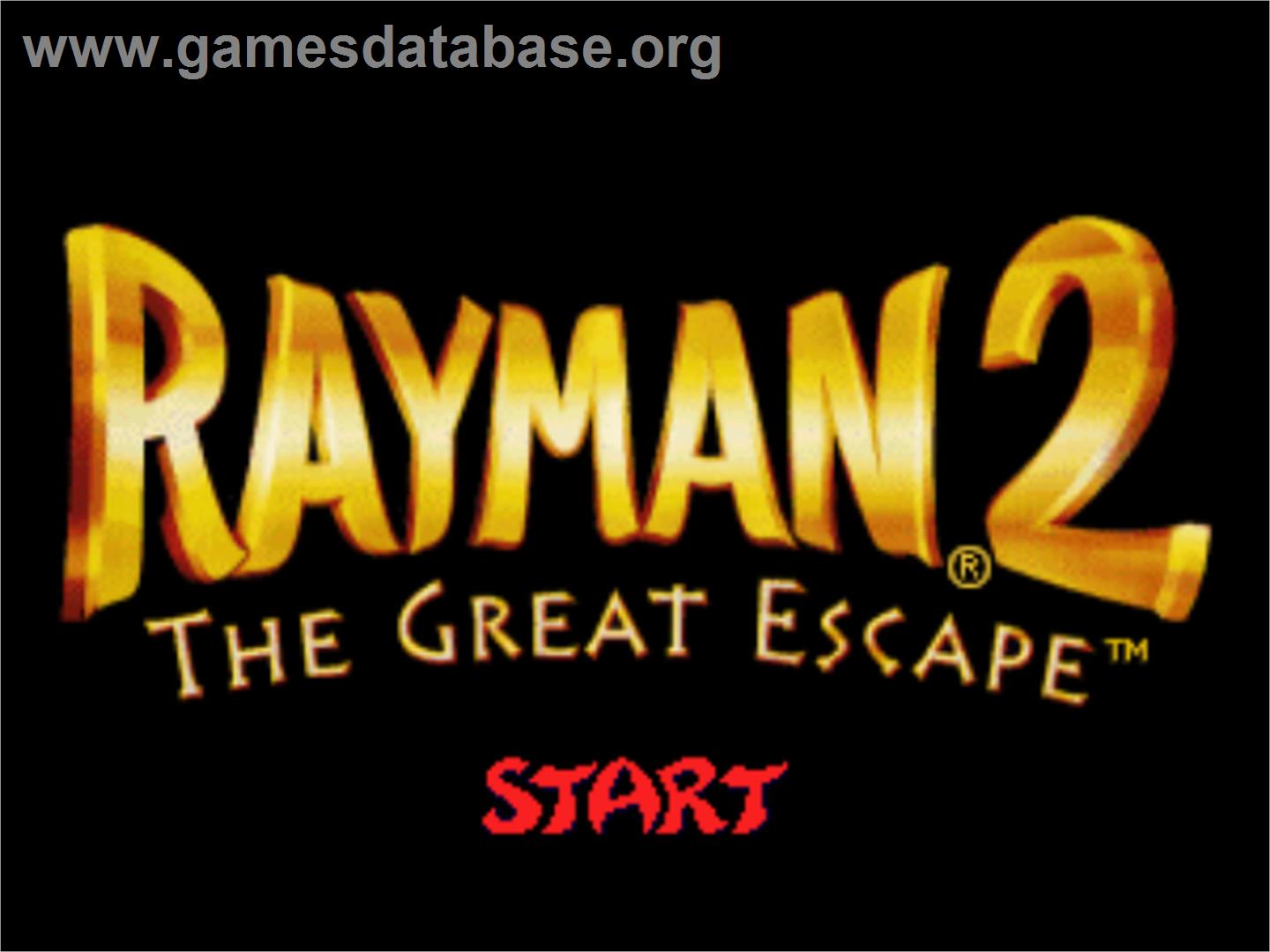 Rayman 2 - The Great Escape - Nintendo N64 - Artwork - Title Screen