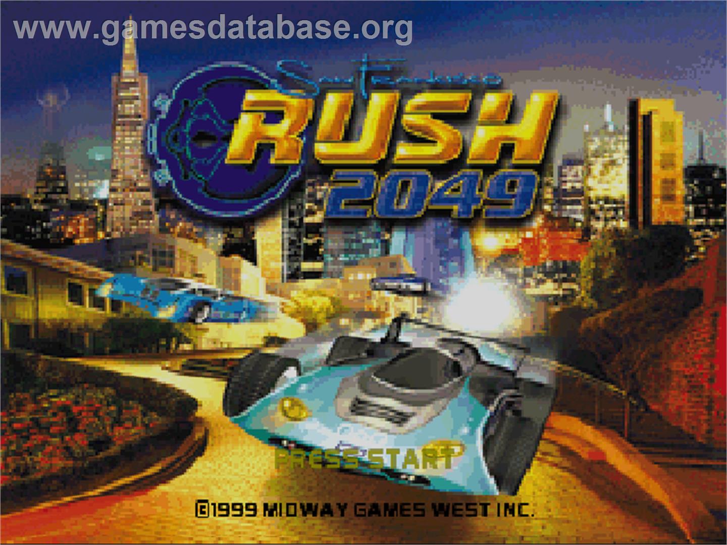 San Francisco Rush 2049 - Nintendo N64 - Artwork - Title Screen
