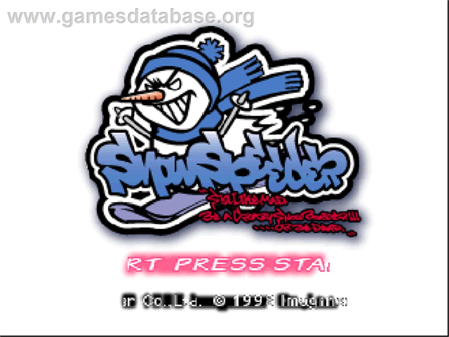 Snow Speeder - Nintendo N64 - Artwork - Title Screen