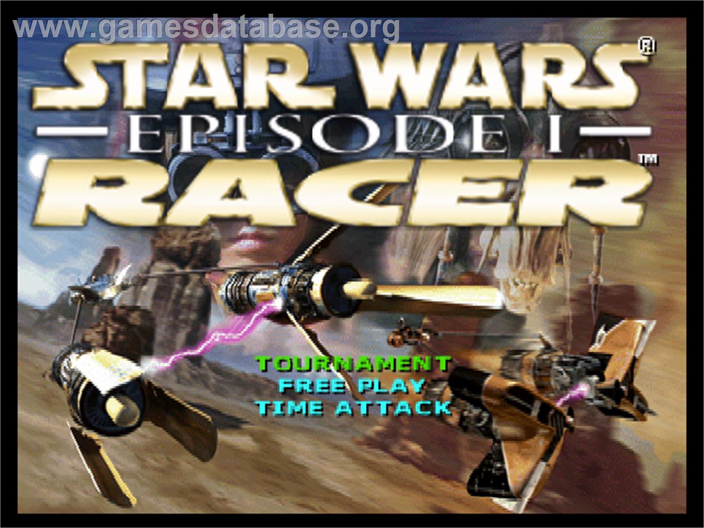 Star Wars: Episode I - Racer - Nintendo N64 - Artwork - Title Screen