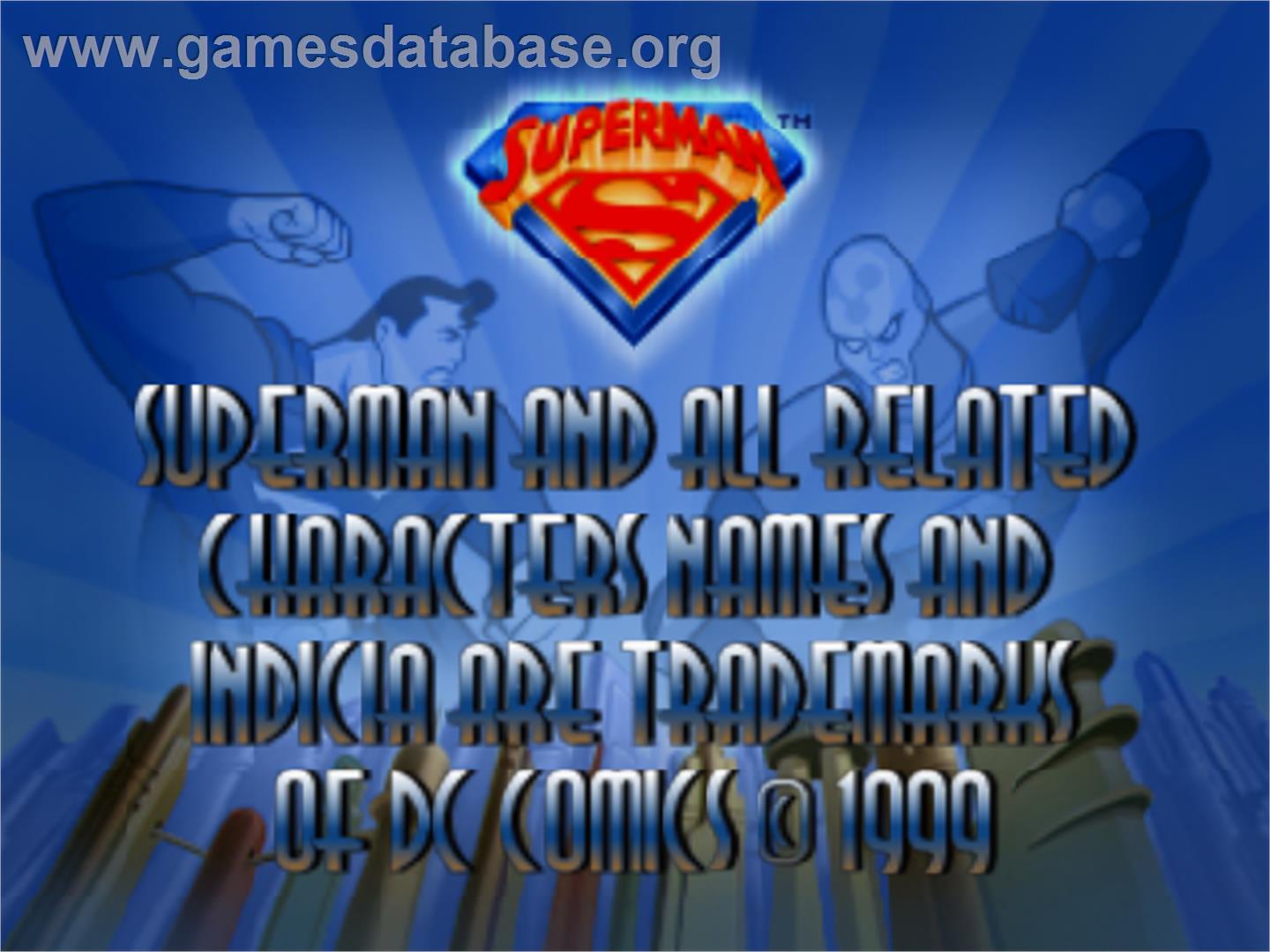 Superman - Nintendo N64 - Artwork - Title Screen