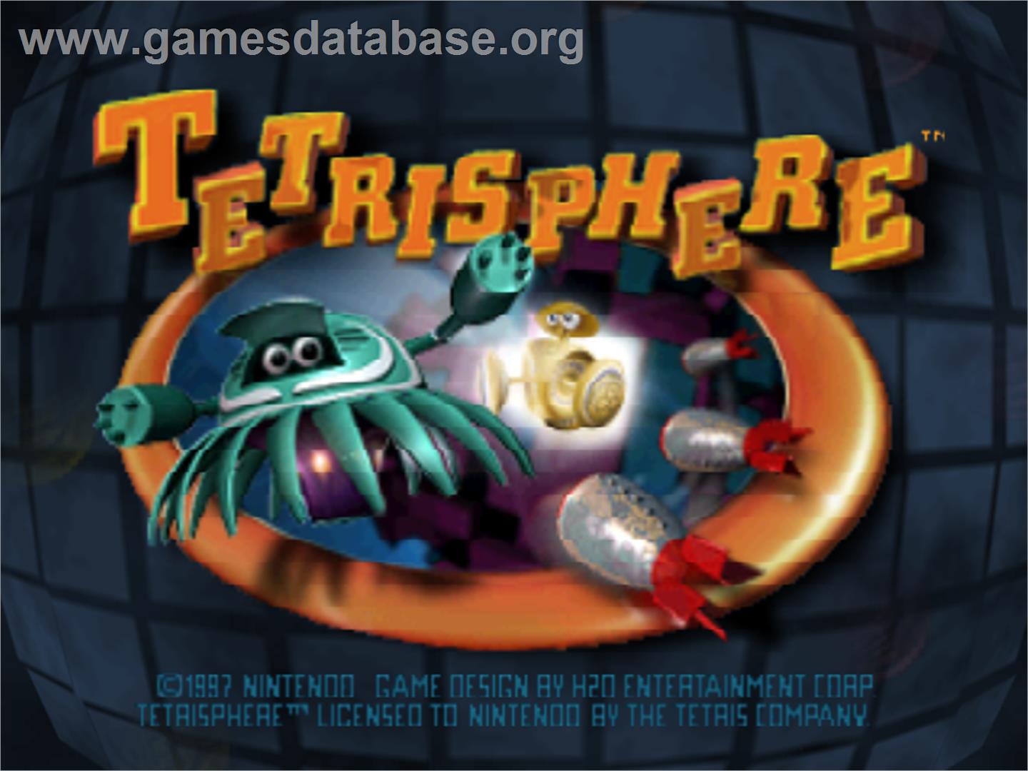 Tetrisphere - Nintendo N64 - Artwork - Title Screen