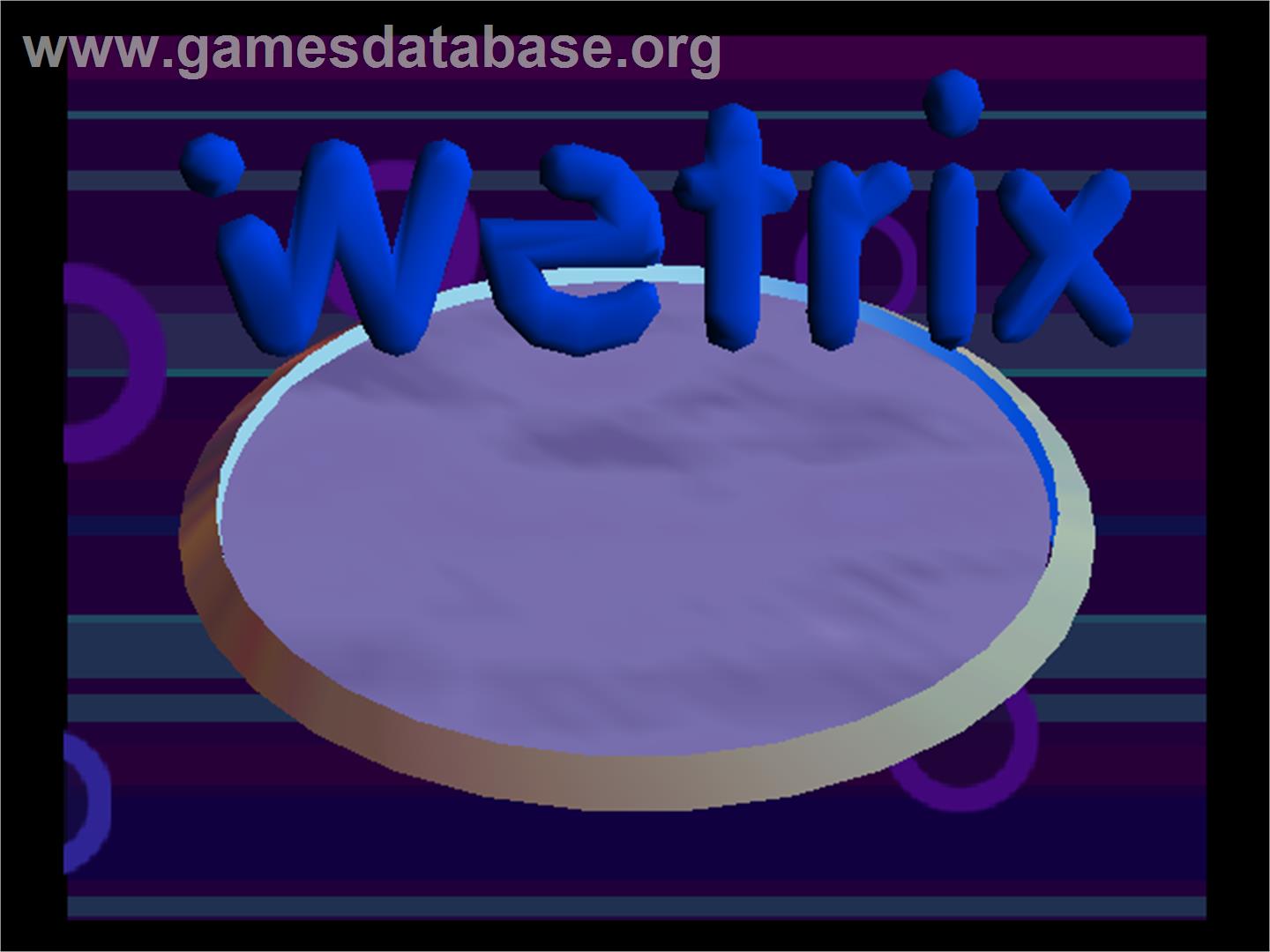 Wetrix - Nintendo N64 - Artwork - Title Screen