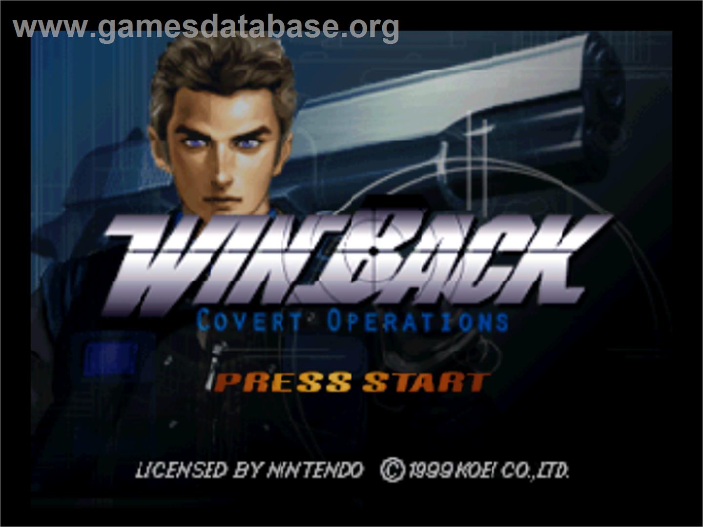 WinBack: Covert Operations - Nintendo N64 - Artwork - Title Screen