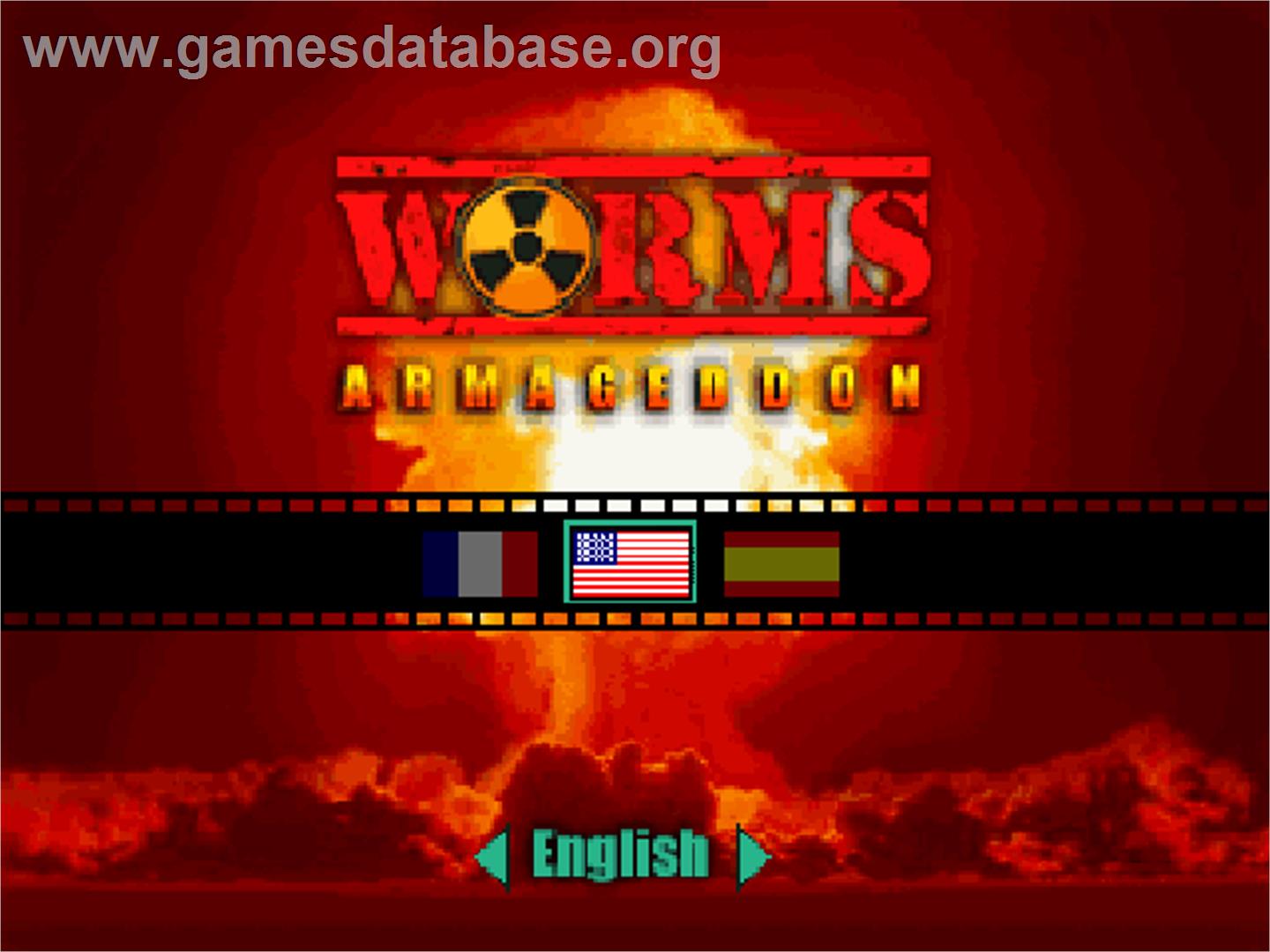 Worms Armageddon - Nintendo N64 - Artwork - Title Screen