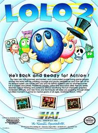 Advert for Adventures of Lolo 2 on the Nintendo Wii U.