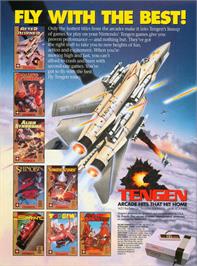 Advert for After Burner on the Nintendo NES.