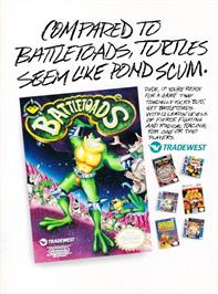 Advert for Battletoads on the Nintendo NES.