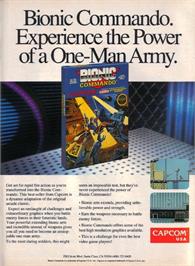Advert for Bionic Commando on the Amstrad CPC.