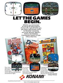 Advert for Blades of Steel on the Microsoft Windows.