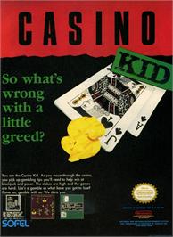 Advert for Casino Kid on the Nintendo NES.