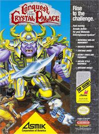 Advert for Conquest of the Crystal Palace on the Nintendo NES.