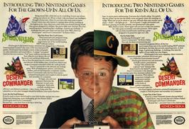 Advert for Desert Commander on the Nintendo NES.