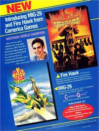 Advert for Firehawk on the Commodore Amiga.