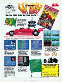 Advert for Formula 1: Built to Win on the Nintendo NES.