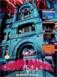 Advert for Ghoul School on the Nintendo NES.