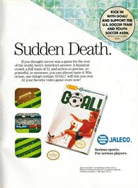 Advert for Goal on the Commodore Amiga.