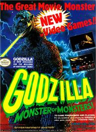 Advert for Godzilla - Monster Of Monsters on the Nintendo NES.