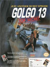 Advert for Golgo 13: Top Secret Episode on the Nintendo NES.
