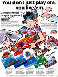 Advert for Gotcha! The Sport on the Nintendo NES.