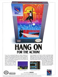 Advert for Hudson Hawk on the Nintendo NES.