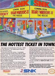 Advert for Ikari 3 - The Rescue on the Commodore 64.