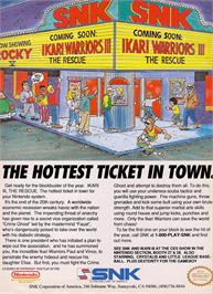 Advert for Ikari III - The Rescue on the Nintendo NES.